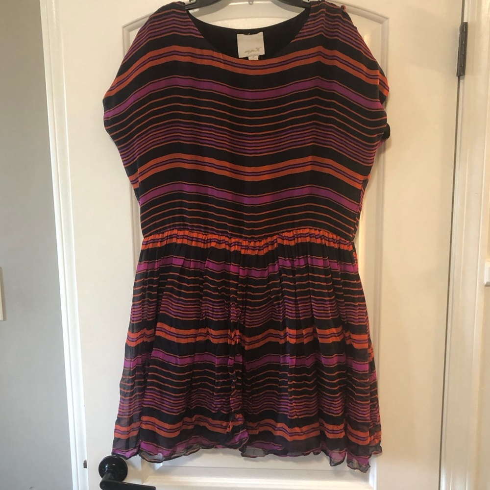 Striped minidress/tunic